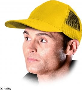 R.E.I.S. CZMESH - czapka siateczkowa - żółty 1