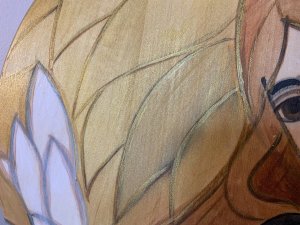 Anioł Stróż tulący dziecko - pamiątka Chrztu Św. 6