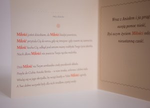 Anioł Stróż tulący dziecko - pamiątka Chrztu Św. 9