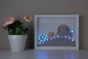 Obraz podświetlany ,,Słoniki" 3