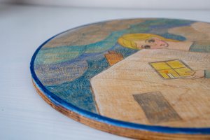 Obraz na płycie - Anioł chroniący dom przed burzą 3