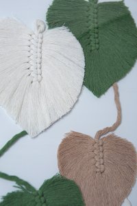 Obraz - Lupanowe liście: zieleń-beż-ecru 5