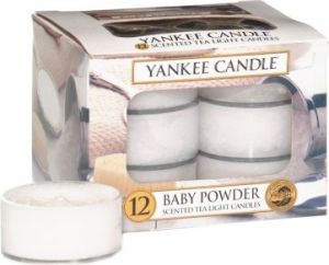 Yankee Candle Classic Tea Lights podgrzewacze Baby Powder 12szt 1
