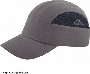 R.E.I.S. BUMPCAPMESH - przemysłowy hełm lekki - czerwono-granatowy 3