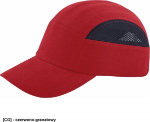 R.E.I.S. BUMPCAPMESH - przemysłowy hełm lekki - czerwono-granatowy 4