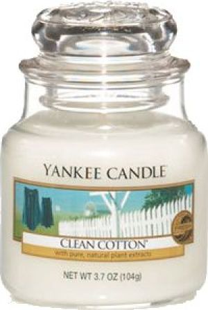 Yankee Candle Classic Small Jar świeca zapachowa Clean Cotton 104g 1