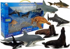 Figurka LeanToys Figurki edukacyjne morskie zwierzęta 1