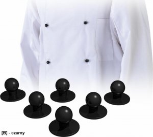 R.E.I.S. LH-BUTTON - GUZIKI -10 SZT - ciemnoczerwony. 3