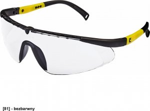 CERVA VERNON - okulary poliwęglanowe, regulowany kąt nachylenia i długość ramion - bezbarwny szkieł. 1
