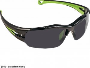 CERVA SEIGY - sportowy model okularów zszybkami poliwęglanowymi, - przyciemniony szkieł - klasa 1F. 1