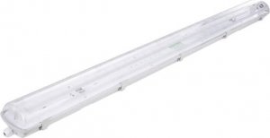 Volteno Oprawa hermetyczna pod tuby LED 2x120cm Szara IP65 ABS + PS 126,5x11,2x8,3cm VO0639 1