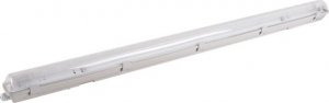 Volteno Oprawa hermetyczna pod tuby LED 1x120cm Szara IP65 ABS + PS 126,5x6,9x8,3cm VO2815 1