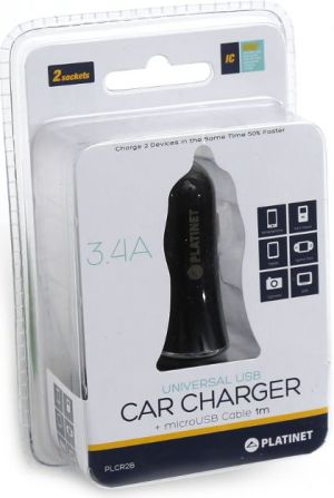 Ładowarka Platinet 2x USB-A 3.4 A  (54321-uniw) 2