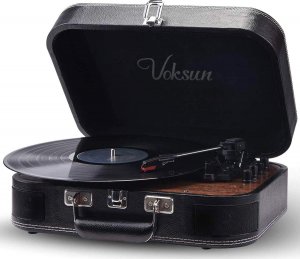 Gramofon voksun Gramofon VOKSUN 33/45/78 RPM Bluetooth USB AUX RCA 1