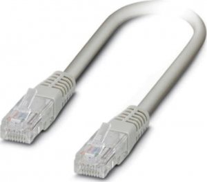 Phoenix Contact Kabel krosowy patchcord UTP kat.5 5m NBC-R4AC/5,0-UTP GY/R4ACv 1