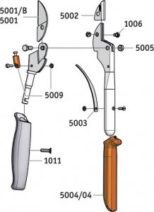 Sekator Lowe Sekator Lowe 5.109 sekator kowadełkowy jednoręczny z obrotową rączką 3