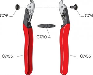 Felco Nożyce do drutu 7mm Felco C7 2