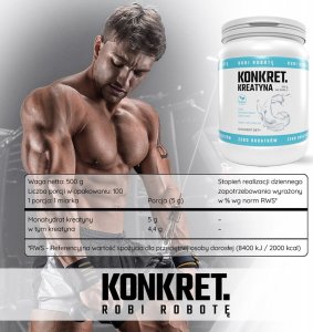 Konkret.Pro Konkret Kreatyna Monohydrat 500g 2
