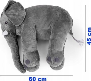 Słonik Słoń Pluszowy Poduszka 60Cm 3 Kolory Różowy 7