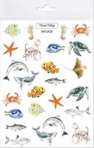 Mama Maluje Tatuaże zmywalne Zwierzęta mórz i oceanów 1