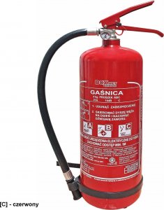 Boxmet BX-GP-4XABC-O - gaśnica proszkowa z opaską do gaszenia pożarów grupy ABC, 9 sekund - 4 kg. 1