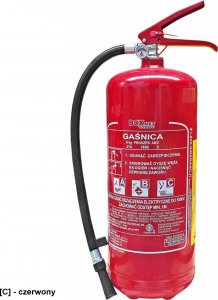 Boxmet BX-GP-6XABC-O-E - gaśnica proszkowa do gaszenia pożarów grupy ABC, 6 sekund - 6 kg. 1