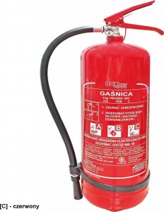 Boxmet BX-GP-6XABC-O - gaśnica proszkowa z opaską do gaszenia pożarów grupy ABC, 15 sekund - 6 kg. 1