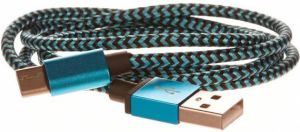 Kabel USB Cellfish USB A -> USB C (M/M) Niebieski 1m (PLUSBCKABELBLUE) 1