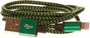 Kabel USB Cellfish Wtyczka prosta USB-A - 1 m Zielony (IPPLUSKABELGREEN) 1