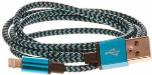 Kabel USB Cellfish USB A -> Lightning (M/M) Niebieski 1m (IPPLUSKABELBLUE) 1