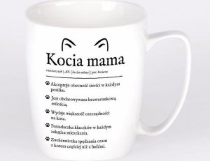 Nadwyraz.com Kubek ceramiczny bia³y Kocia mama (505157) - 5905159700236 1