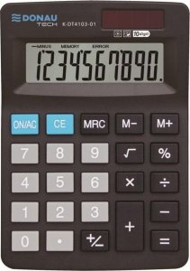 Kalkulator Donau Kalkulator biurowy 10 cyfr. czarny 1