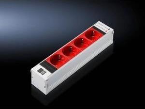 m_Rittal RITTAL DK PSM Plus socket module CEE 7/3 (type F) 4-way red non-switchable - 7856240 1