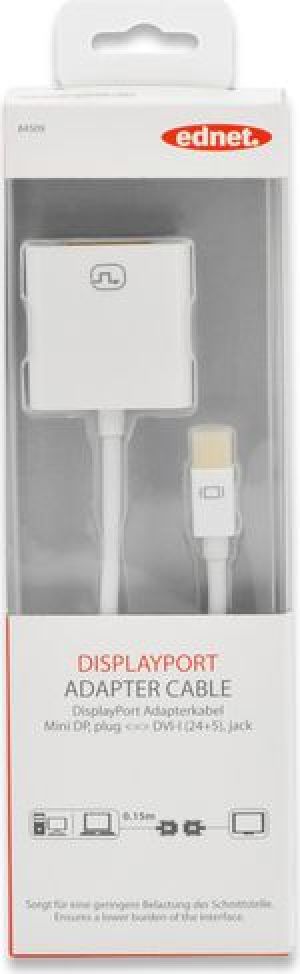 Adapter AV Ednet DisplayPort Mini - DVI-I biały (84509) 3