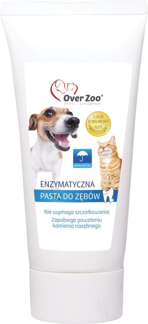Over Zoo PASTA ENZYMATYCZNA DO ZĘBÓW 70g 1