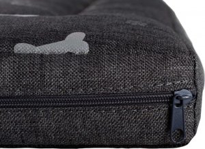 EcoHomeGarden Legowisko materac dla psa ciemny szary srebrne kości i łapki M 70x50 wigofil 4