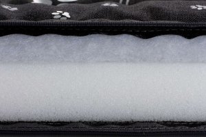 EcoHomeGarden Owalne legowisko kojec dla psa ciemny szary srebrne kości i łapki XL 80x67 wigofil 2