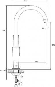 Bateria kuchenna Sotbe Toga stojąca chrom (TOG-SKH-90693844) 4
