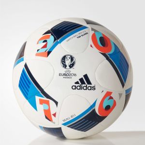 Adidas Piłka Nożna Euro2016 Glider AC5448 biało-niebieska r. 5 (01631) 1