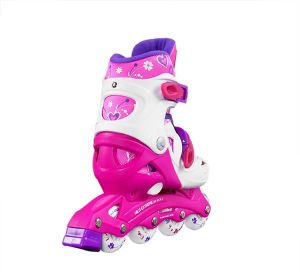 Rolki Nils Extreme NJ0321 rekreacyjne regulowane różowe r. 31-35 6