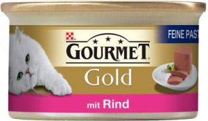Nestle GOURMET GOLD 85g org.pate Wołowina 1