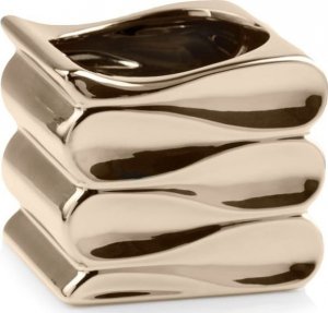 Polnix Ceramiczna osłonka na doniczkę złota glamour 15cm 1