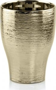 Polnix Osłonka na doniczkę ceramiczna złota glamour 14cm 1
