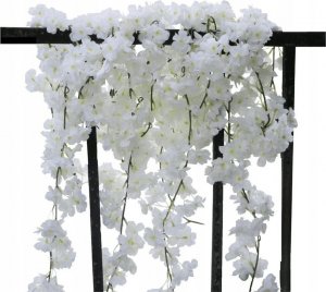 Inspiruj Girlanda z kwiatów wiśni kwiaty wiśni biały kwiatowa ściana 1