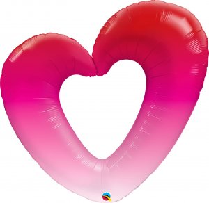 Qulatex Balon serce różowe ombre 42 1