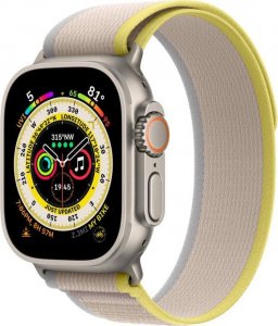 Smartwatch Apple Watch Ultra GPS + Cellular 49mm Titanium Case Trail Loop Small/Medium Szaro-żółty  (MQFU3WB/A) 2