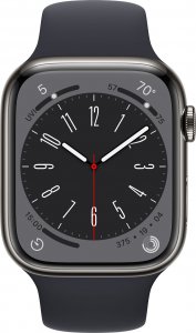 Smartwatch Apple Watch 8 GPS + Cellular 45mm Graphite Stainless Steel Granatowy  (MNKU3WB/A) 2