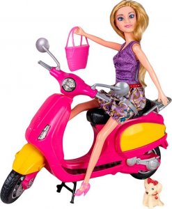 Fleur FLEUR KWIECISTA LALKA FLEUR BLONDYNKA NA SKUTERZE 6624 2