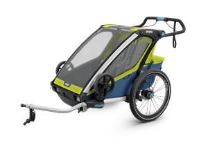 Thule Przyczepka rowerowa dla dziecka Chariot Sport 2 - zielona/niebieska (3255) 1
