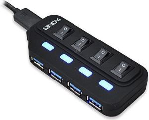 HUB USB Lindy USB3.1 4xUSB 3.1 (43167) 1